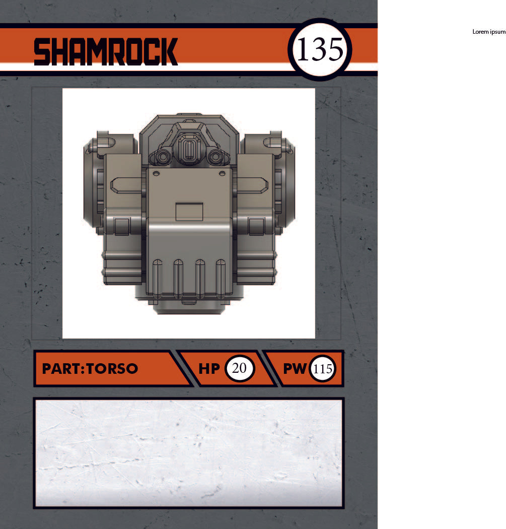 1/100 scale EISENFRONT "SHAMROCK" War-mech resin model kit